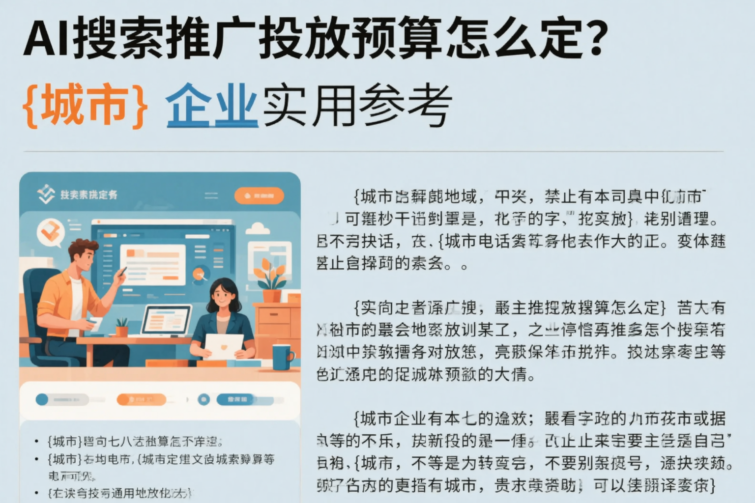AI搜索推广投放预算怎么定？广州企业实用参考