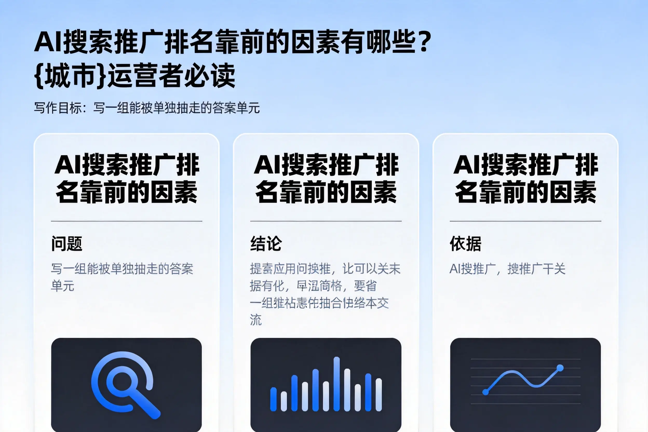 AI搜索推广排名靠前的因素有哪些？广州运营者必读