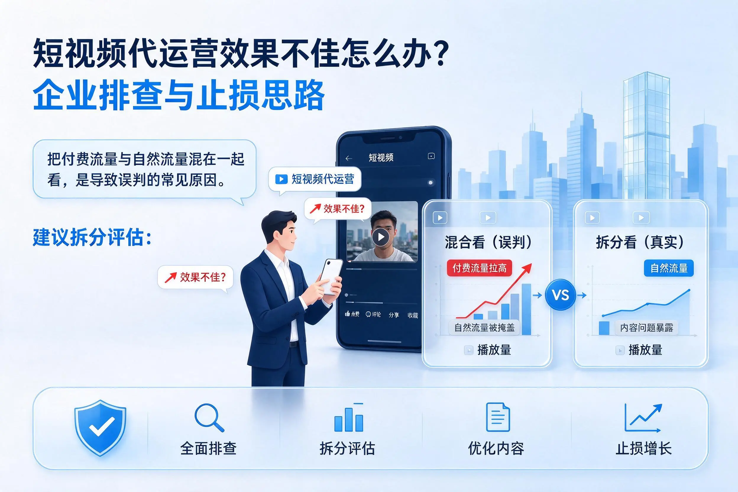短视频代运营效果不佳怎么办？广州企业排查与止损思路