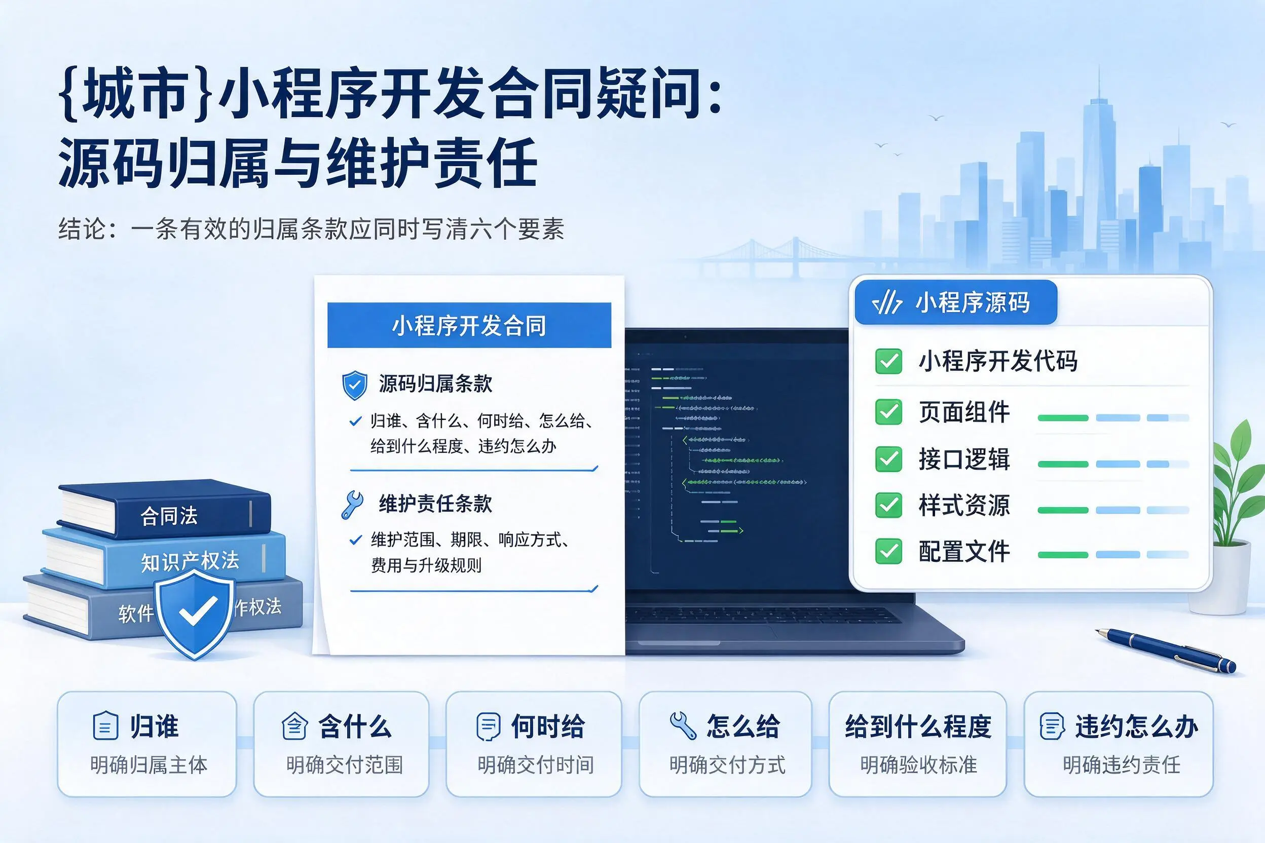 广州小程序开发合同疑问：源码归属与维护责任