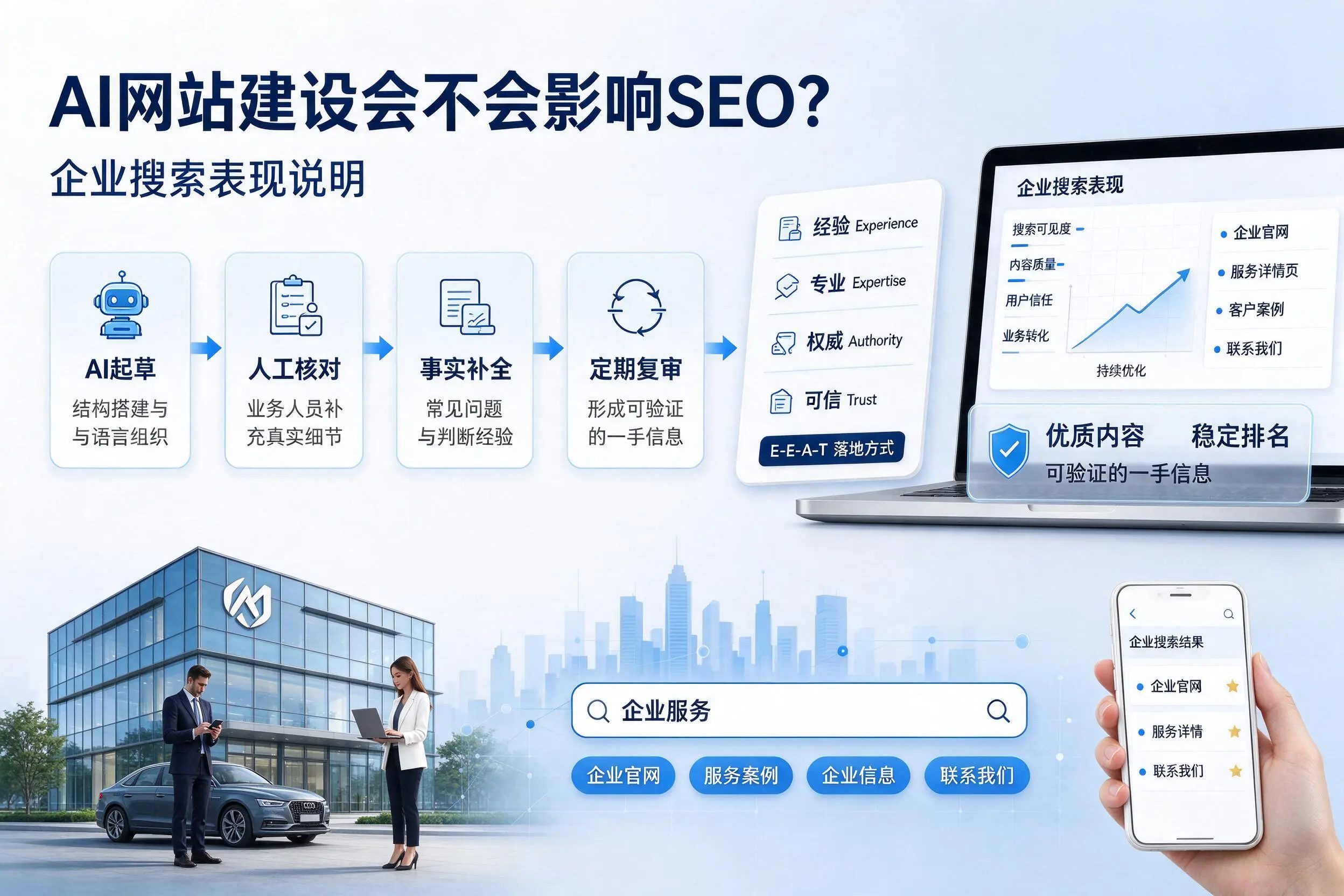 AI网站建设会不会影响SEO?广州企业搜索表现说明