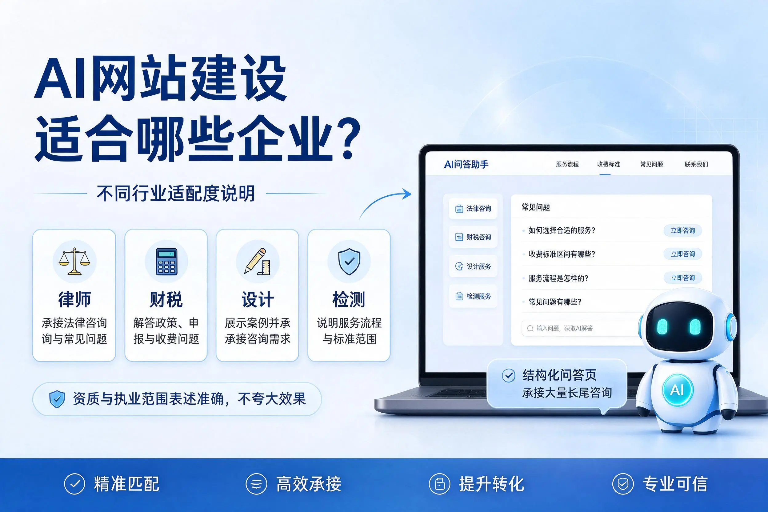 AI网站建设适合哪些企业?广州不同行业适配度说明